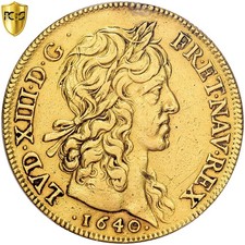 [#1065922] France, Louis XIII, 40 Livres dit 4 Louis d'or, 1640, Paris, Pedigree