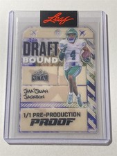 JHA'QUAN JACKSON 2024 Leaf Metal Draft Bound Clear Proof XRC 1/1 (U2)