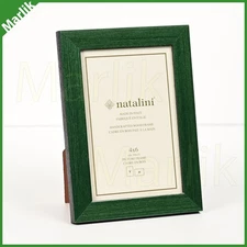 Natalini Handmade ITALIAN Marquetry Picture Frame 4x6" (10x15 cm), Green, NEW