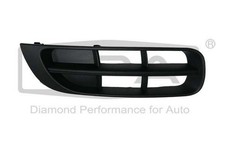 DPA Lüftungsgitter Grill Stoßfänger für SKODA Fabia II Schrägheck (542) Schwarz
