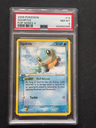 Squirtle graded PSA 8 for sale on eBay