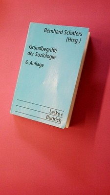 194258 Bernhard Schäfers GRUNDBEGRIFFE DER SOZIOLOGIE