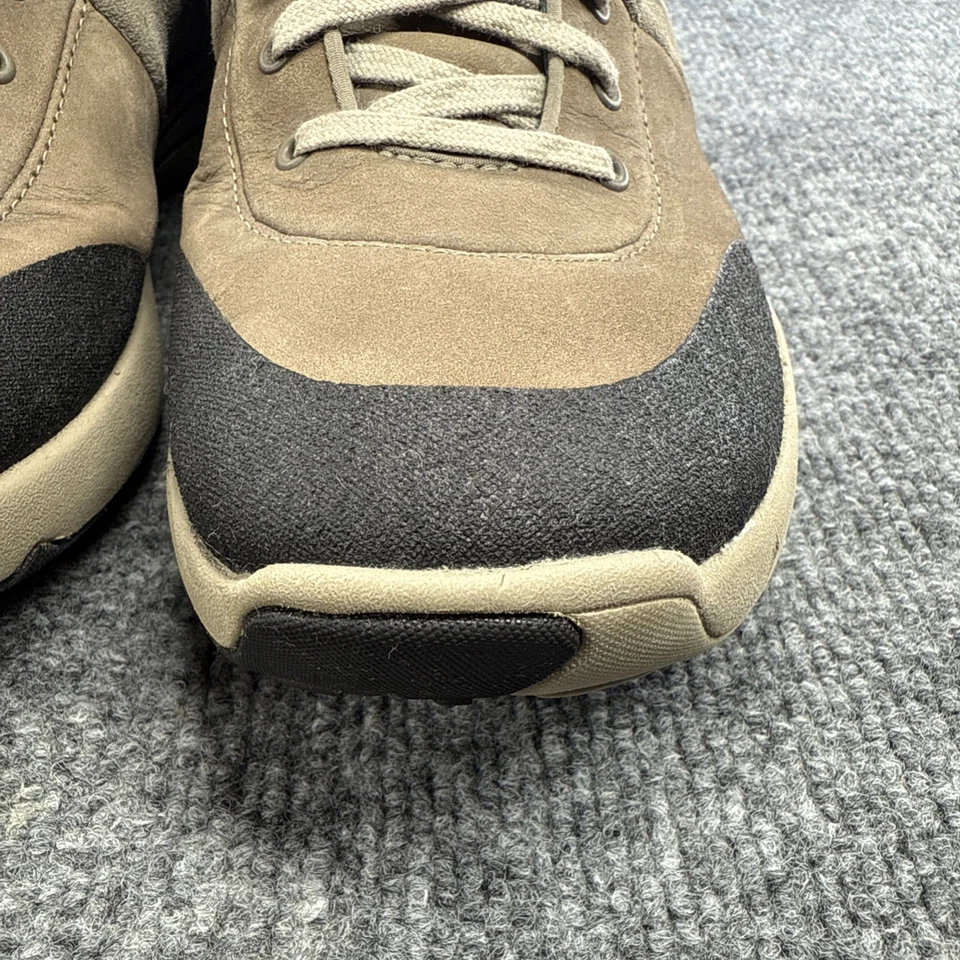 Clarks Wave Andes Mujer’s 10 Taupe Negro Cuero Nubuck Zapatos para Caminar Cómodos Foto 2 de 4