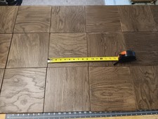 9x9 Inch NEW OLD STOCK Vintage BRUCE Solid Oak Parquet Floor Tiles  Prefinished
