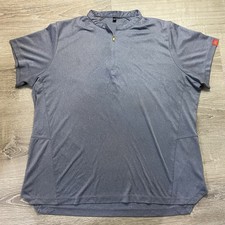 McDonald's Women  s Employee Uniform 1/4 Zip Shirt Size 2XL Blue Gray Logo      