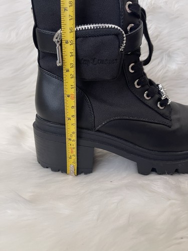 Woman’s Juicy Couture Black Combat Boots With Ankle Pocket Size 8.5 - 第 14/14 張圖片