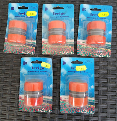 Lot 5 Plastic Irrigation Repair Fitting 3/4 Irrigation