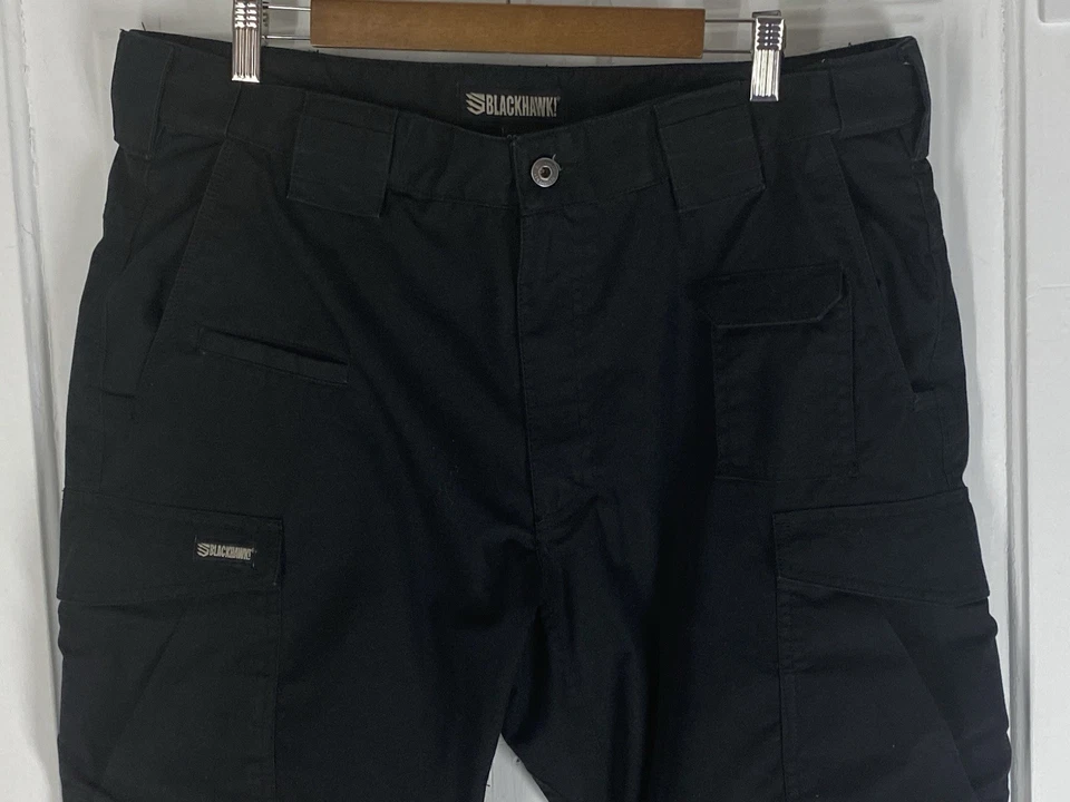 Blackhawk! (38x32 Mens Size) Pursuit Pant, Black Canvas Tactical Cargo Pants - Image 3 of 4