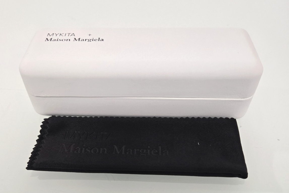 Mykita Hard White Glasses Maison Margiela Case Large XL With Box