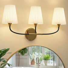 Bathroom Light Fixtures Over Mirror, 3 Light Vanity Light for Bathroom, Black...