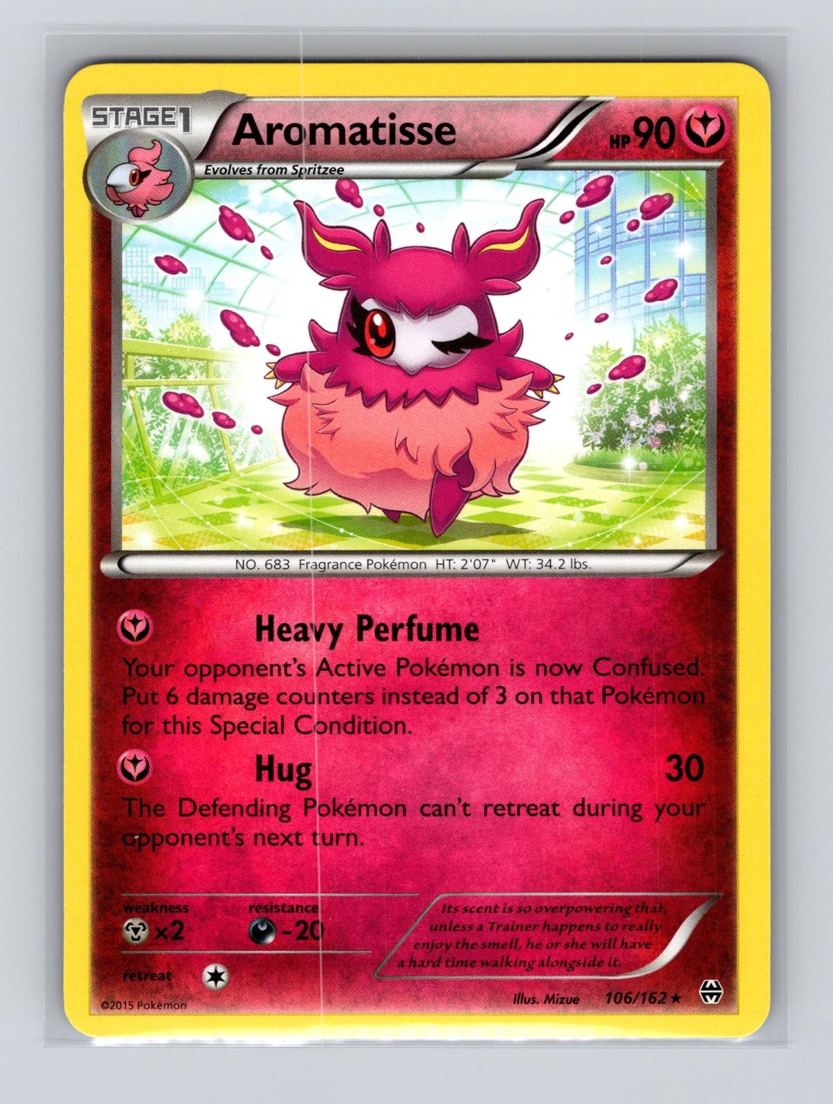 Aromatisse 106/162 Rare BREAKthrough Pokemon Near Mint NM