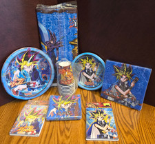 1996 vintage YU-GH-OH party items plates napkins cups YOU PICK ONE All NEW