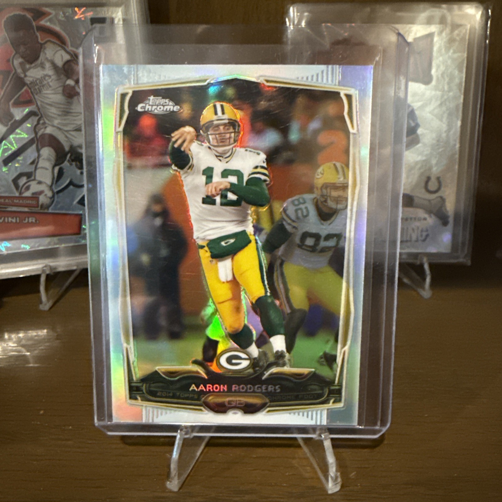 2014 Topps Chrome - Green Jersey #83 Aaron Rodgers Silver Refractor