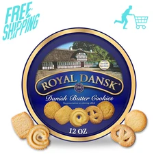 Royal Dansk Danish Butter Cookies, Premium Assorted Cookies in Gift Tin, Great..