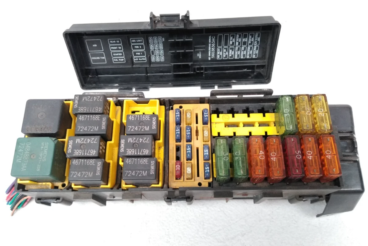 1999 Jeep Cherokee XJ OEM Fuse Box Relay - 4.0 Automatic Transmission - 56009743