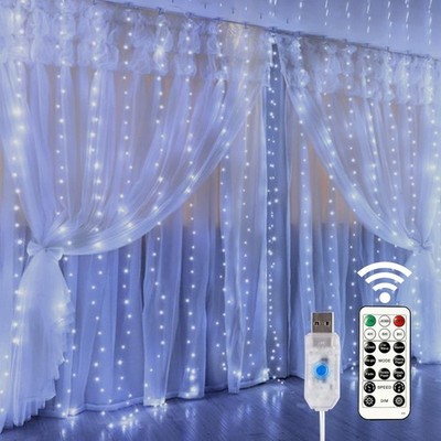 Decoracion Para Fiestas Cortina De 300 Luces LED Bodas Fiestas Party Dormitorio