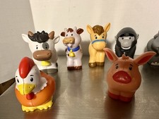 Fisher Price Little People Animal Lot Of 8 Zoo Farm