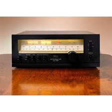 SANSUI TU-707 70s Vintage Analog AM FM Tuner Stereo Black Tested Works Japan