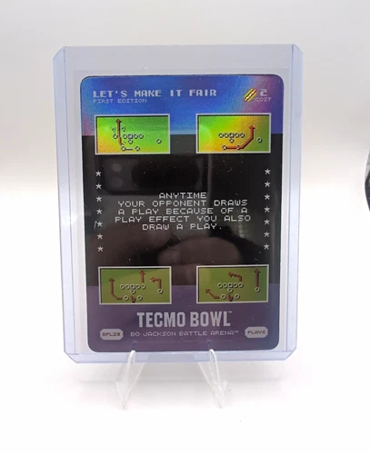 Tecmo Bowl Bo Jackson Battle Arena “Let’s Make It Fair” Rare BPL23 1st Edition
