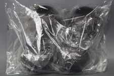 Vickerman 4" Black Matte Ball Ornament - 4 Ornaments