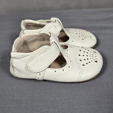 Livie Luca Shoes Baby Girls Size 6-12M White Leather Mary Jane Soft Sole