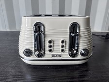 Haden Devon Cream 4 Slice Toaster - 6 Browning Settings, 4 Slice Toaster