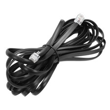 1 Pack Telephone Cord 16.4ft Phone Cable 6P6C with RJ12 Plug, Black