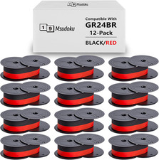 12 Pack Calculator Ribbon Compatible for Canon MP11DX Calculator Ink Ribbon