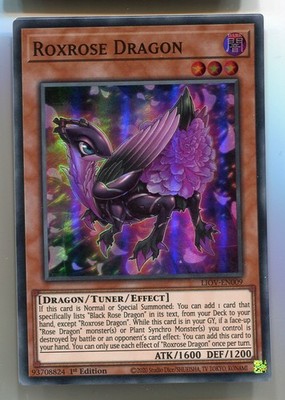 Yu-Gi-Oh! Roxrose Dragon Super Rare englisch LIOV-EN009 Kastanien Rosendrache