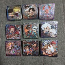 One Piece Wafer Sticker Set of 9 Hologram Cha...