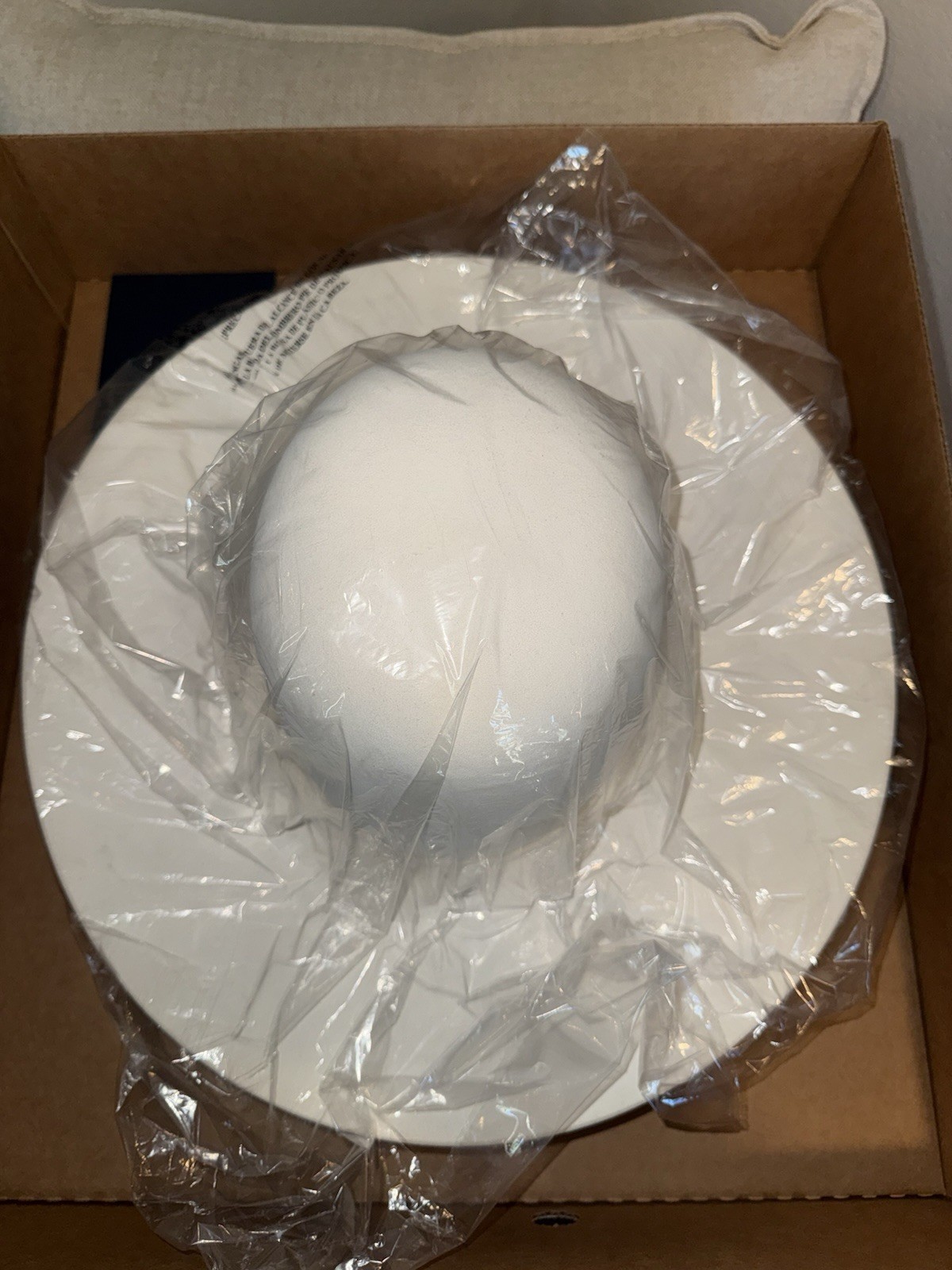 Resistol 100x Beaver In Pure White-Size 7-Open Crown-Flat Brim image 2