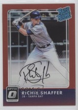 2016 Donruss Optic Rated Rookies Signatures Red /20 Richie Shaffer Auto 0c2