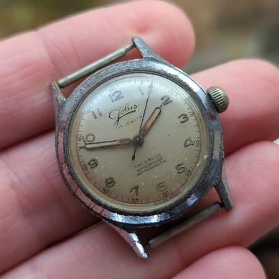 Jolus Herren Vintage Uhr für Teile oder Restauration gute Unruh (V29)