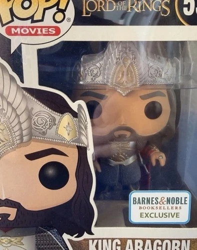NEW! Funko Pop! The Lord of the Rings King Aragorn Barnes & Noble Exclusive