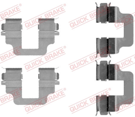 ZubehöRkit, Scheibenbremsbelag Quick Brake 109-1712 FüR Ford Volvo Jaguar-image