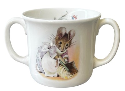 Royal Albert Beatrix Potter 1986 Hunca Munca Two Handled Mug EUC