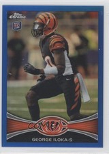 2012 Topps Chrome Blue Refractor 54/199 George Iloka #205 0f8