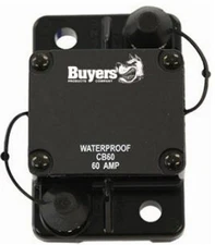 Buyers Products CB60, 60 Amp Circuit Breaker With Auto Reset