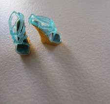 MONSTER HIGH SHOES FRANKIE STEIN 13 WISHES GOLD HEELS M-632