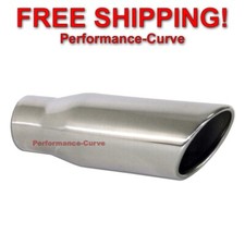Stainless Steel Polished Exhaust Tip Rolled Edge 3 Inlet - 4 Outlet - 12 Long Stainless Steel Polished Exhaust Tip Rolled Edge 3 Inlet - 4 Outlet - 12 Long