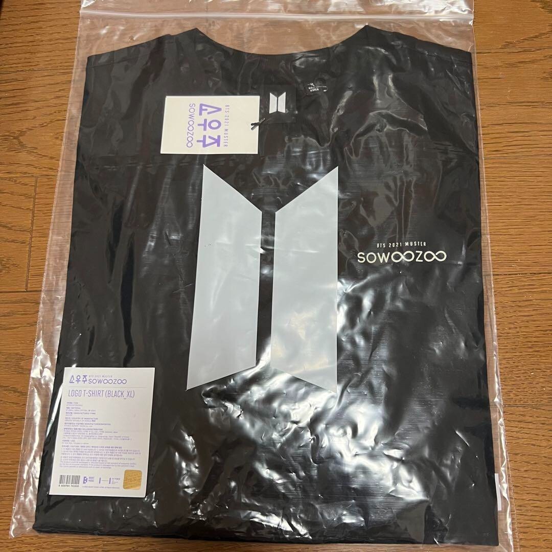 BTS Sowoozoo Logo Official T-Shirt Black XL-Size Weverse