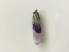 Vintage Natural  Amethyst Crystal and Sterling Silver Charm
