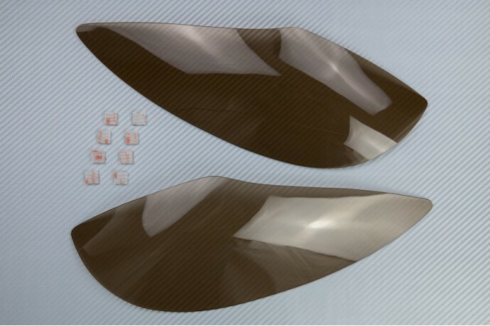 Protection de phare de rechange marron pour scooter Suzuki Burgman 650