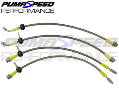 FORD FIESTA ST MK8 BRAIDED BRAKE LINES HOSES PUMASPEED RACING *STAINLESS*  UK