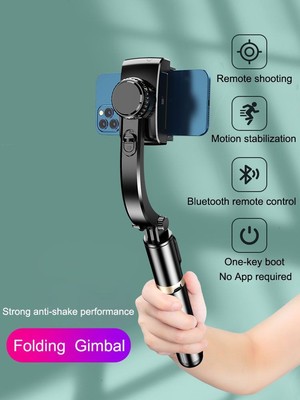 Handheld Gimbal Smartphone Bluetooth Handheld Stabilizer Tripod Selfie Stick