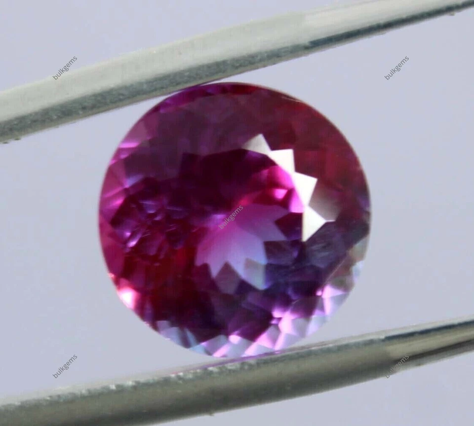 5.15 Ct Natural Bi-Color Sapphire Loose Gemstone Genuine Round Cut Making Stone - Image 3 of 4
