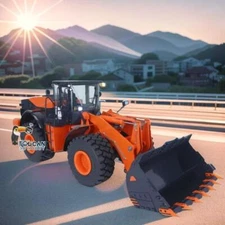JDM 198 1/14 ZW370 Metal RC Hydraulic Loader Car Model W/ Light Sound I6S Radio