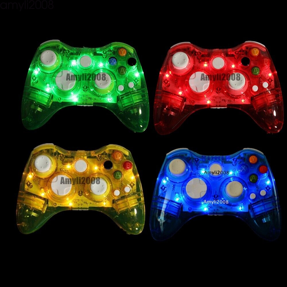Glow Light Wireless/USB Wired Controller Gamepad Joystick