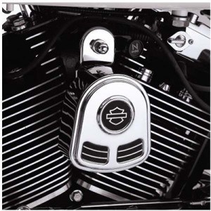 HARLEY LOGO HORN COVER for 93+ Harley Softail Dyna Glide Big Twin