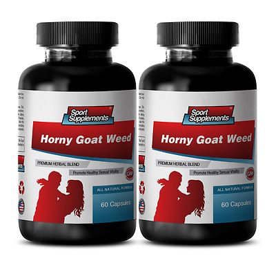 Natural Male Enhancers - Horny Goat Weed 1560mg - With Maca Extract Pills 2B